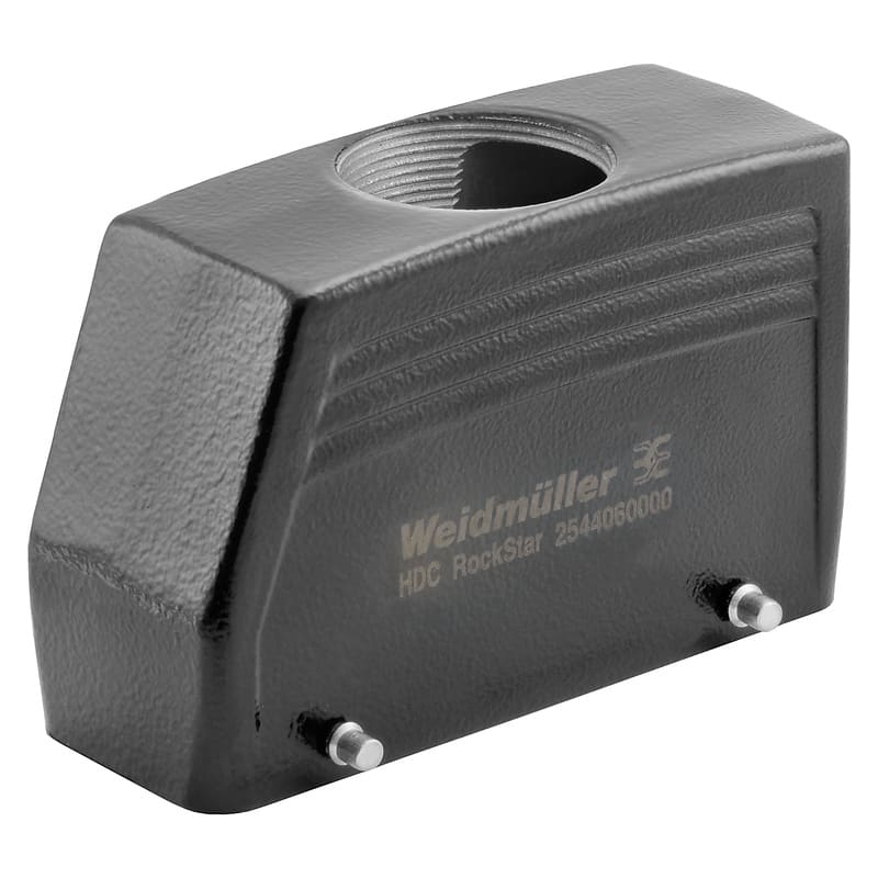 WEIDMULLER - Custodia connettori industriali, Entrata cavo dall'alto, Custodia connettore, Gancio trasversale in basso, Dimensioni di installazione: 8, IP65, in st