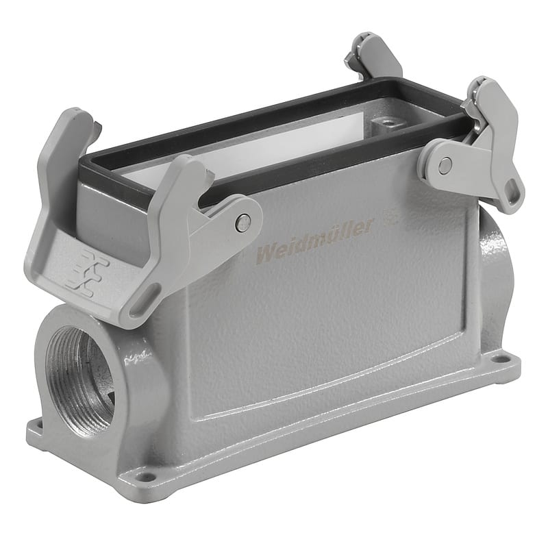 WEIDMULLER - Custodia connettori industriali, Custodia di base, Gancio trasversale in basso, Dimensioni di installazione: 8, IP65, in stato collegato