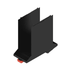 WEIDMULLER - Elemento base (custodia modulare), Larghezza: 45 , IP20 installato, Plastica, nero