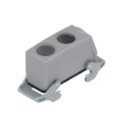 WEIDMULLER - Custodia connettori industriali, Base di prolunga, Gancio trasversale in basso, Dimensioni di installazione: 8, IP65, in stato collegato