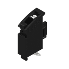 WEIDMULLER - Morsetto per circuito stampato, 320 V, 19.5 A, Passo in mm: 0.00, 1.5 mm², Numero di poli: 1, PUSH IN, Collegamento a saldare THT/THR, 90°, Tape