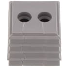WEIDMULLER - Passacavo fessurato (Sistema di inserimento cavi), 8 mm, 9 mm, -40 °C, 90 °C, TPE, Grigio chiaro