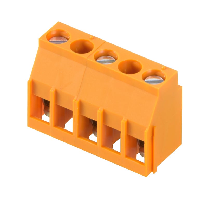 WEIDMULLER - Morsetto per circuito stampato, 630 V, 32 A, Passo in mm: 10.00, 6 mm², Numero di poli: 3, Collegamento a vite, Collegamento a saldare THT, 90°, Box