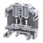 WEIDMULLER - Morsetto a bullone, Collegamento a bullone, grigio, 6 mm², 41 A, 1000 V, Numero di collegamenti: 2, Numero di piani: 1, TS 35, TS 32, V-2, Poliammide