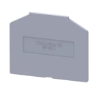 WEIDMULLER - Piastra terminale per morsetti, grigio, Posizione verticale: 46 mm, Larghezza: 1.5 mm, V-2, Poliammide, bloccabile: Sì