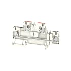 WEIDMULLER - Morsetto componibile a più piani, PUSH IN, bianco, 1.5 mm², 500 V, Numero di collegamenti: 2, Numero di piani: 1, TS 35, V-0