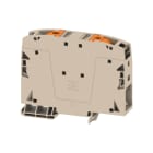 WEIDMULLER - Morsettiera passante, PUSH IN, Beige scuro, 50 mm², 150 A, 1000 V, Numero di collegamenti: 2