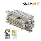 WEIDMULLER - Inserto di contatto (Connettori a innesto industriali), Femmina, 500 V, 16 A, Numero di poli: 16, SNAP IN, Dimensioni di installazione: 6