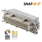 WEIDMULLER - Inserto di contatto (Connettori a innesto industriali), Femmina, 500 V, 16 A, Numero di poli: 24, SNAP IN, Dimensioni di installazione: 12, 8