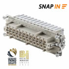 WEIDMULLER - Inserto di contatto (Connettori a innesto industriali), Femmina, 500 V, 16 A, Numero di poli: 24, SNAP IN, Dimensioni di installazione: 12