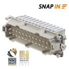 WEIDMULLER - Inserto di contatto (Connettori a innesto industriali), Maschio, 500 V, 16 A, Numero di poli: 24, SNAP IN, Dimensioni di installazione: 8