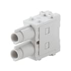 WEIDMULLER - Inserto modulo per connettori industriali (potenza/segnale), 1000 V, 70 A, Numero di poli: 2, Collegamento a crimpare, Femmina, Slot a innesto necessa