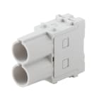 WEIDMULLER - Inserto modulo per connettori industriali (potenza/segnale), 1000 V, 70 A, Numero di poli: 2, Collegamento a crimpare, Maschio, Slot a innesto necessa