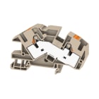 WEIDMULLER - Morsetto da installazione multi piano, PUSH IN, Beige scuro, 16 mm², 76 A, 800 V, Numero di collegamenti: 2, Numero di piani: 1