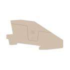 WEIDMULLER - Piastra terminale per morsetti, Beige scuro, Posizione verticale: 102.9 mm, Larghezza: 2 mm, V-0, Wemid, bloccabile: Sì
