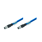 WEIDMULLER - Cavo per installazioni ferroviarie Ethernet (confezionato), Codificato D M12 – pin diritto IP67, Codificato D M12 – pin diritto IP67, Numero di poli: