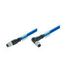 WEIDMULLER - Cavo per installazioni ferroviarie Ethernet (confezionato), Codificato D M12 – pin diritto IP67, Codificato D M12 – pin angolato IP67, Numero di poli: