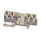 WEIDMULLER - Morsettiera passante, PUSH IN, Beige scuro, 4 mm², 32 A, 800 V, Numero di collegamenti: 4
