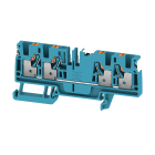 WEIDMULLER - Morsettiera passante, PUSH IN, blu, 4 mm², 32 A, 800 V, Numero di collegamenti: 4