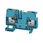 WEIDMULLER - Morsettiera passante, PUSH IN, blu, 6 mm², 41 A, 800 V, Numero di collegamenti: 2