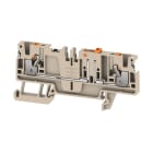 WEIDMULLER - Morsetto sezionatore di prova, PUSH IN, Beige scuro, 2.5 mm², 20 A, 500 V, Numero di collegamenti: 2, Numero di piani: 1