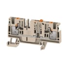 WEIDMULLER - Morsetto sezionatore di prova, PUSH IN, Beige scuro, 4 mm², 20 A, 500 V, Numero di collegamenti: 2, Numero di piani: 1