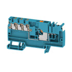 WEIDMULLER - Morsetto ripartitore di potenziale, PUSH IN, blu, 6 mm², 41 A, 500 V, Numero di collegamenti: 1, Numero di piani: 1