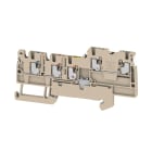 WEIDMULLER - Morsetto componibile per sensori e attuatori, PUSH IN, Beige scuro, 1.5 mm², 13.5 A, 250 V, Numero di collegamenti: 5, Numero di piani: 2, TS 35