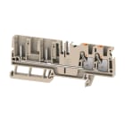 WEIDMULLER - Morsetto innestabile, PUSH IN, Beige scuro, 4 mm², 32 A, 800 V, Numero di collegamenti: 4, Numero di piani: 1, TS 35