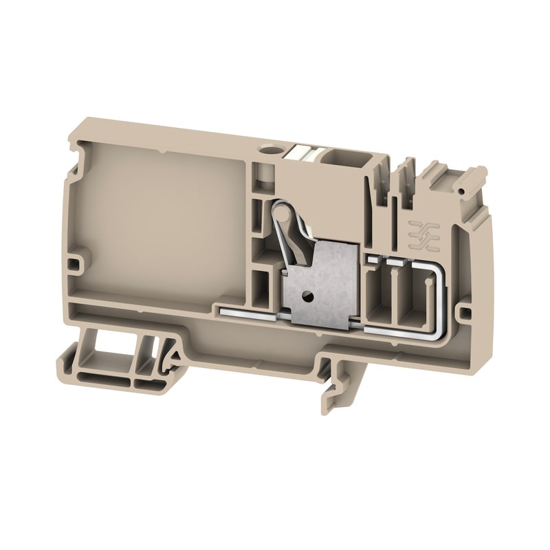 WEIDMULLER - Morsetto ripartitore di potenziale, PUSH IN, beige, Beige scuro, 10 mm², 57 A, 800 V, Numero di collegamenti: 1, Numero di piani: 1