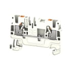 WEIDMULLER - Morsetto PE, PUSH IN, bianco, 2.5 mm², 800 V, Numero di collegamenti: 2, Numero di piani: 1, TS 35, V-0, Wemid