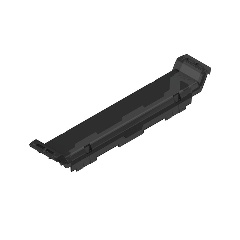 WEIDMULLER - Elemento frontale (custodia modulare), Larghezza: 17.5 , IP20 installato, Plastica, nero, trasparente