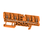 WEIDMULLER - Morsetto innestabile, Collegamento ad innesto, arancione, 2.5 mm², 24 A, 500 V, Numero di collegamenti: 4, Numero di piani: 1, TS 35