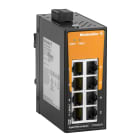 WEIDMULLER - Switch rete, unmanaged, Gigabit Ethernet, 8x RJ45, -40 °C...75 °C, IP30