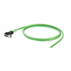 WEIDMULLER - Cavo PROFINET (preconfezionato), Codificato D M8 - presa angolata IP67, aperto, Numero di poli: 4, Lunghezza: 1.5 m