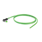 WEIDMULLER - Cavo PROFINET (preconfezionato), Codificato D M8 - pin angolato IP67, aperto, Numero di poli: 4, Lunghezza: 5 m