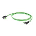 WEIDMULLER - Cavo PROFINET (preconfezionato), Codificato D M8 - pin angolato IP67, Codificato D M8 - presa angolata IP67, Numero di poli: 4, Lunghezza: 5 m