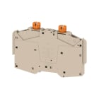 WEIDMULLER - Terminale di fissaggio, Beige scuro, TS 35, V-0, Wemid, Larghezza: 12 mm, 130 °C