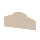 WEIDMULLER - Piastra terminale per morsetti, Beige scuro, Posizione verticale: 100 mm, Larghezza: 2.1 mm, V-0, Wemid, bloccabile: Sì