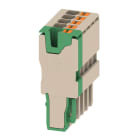 WEIDMULLER - Connettore (Morsetto), PUSH IN, 2.5 mm², 24 A, 800 V, Numero di collegamenti: 5, Numero di poli: 5, Larghezza: 25.5 mm