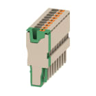 WEIDMULLER - Connettore (Morsetto), PUSH IN, 2.5 mm², 24 A, 800 V, Numero di collegamenti: 9, Numero di poli: 9, Larghezza: 45.9 mm