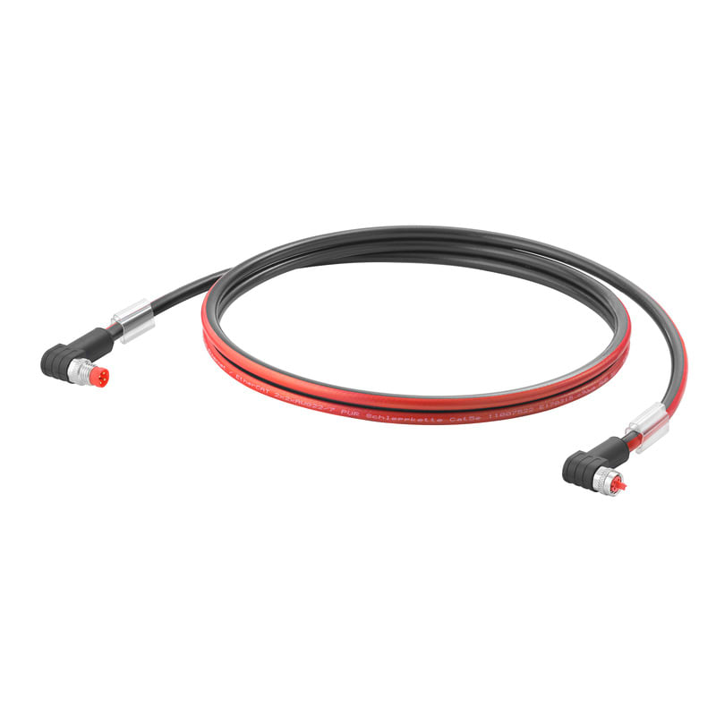 WEIDMULLER - Cavo EtherCat (preconfezionato), Codificato P M8 - pin angolato IP67, Codificato P M8 - presa angolata IP67, Numero di poli: 4, Lunghezza: 1.5 m