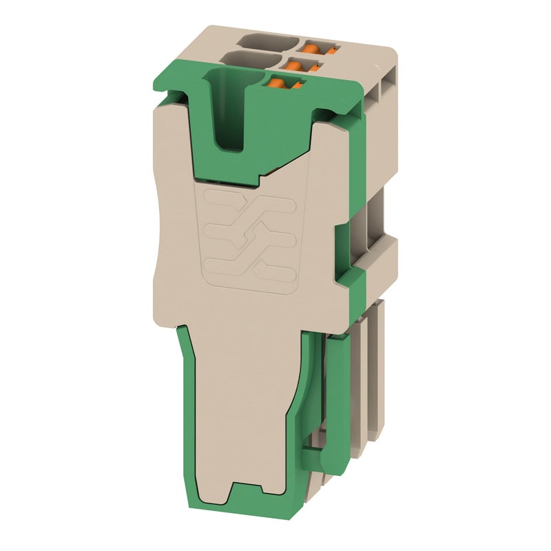 WEIDMULLER - Connettore (Morsetto), PUSH IN, 1.5 mm², 17.5 A, 500 V, Numero di collegamenti: 3, Numero di poli: 3, Larghezza: 10.5 mm