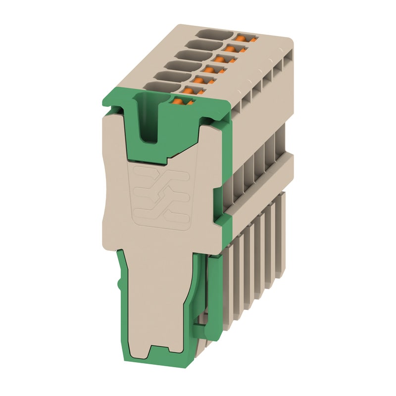 WEIDMULLER - Connettore (Morsetto), PUSH IN, 1.5 mm², 17.5 A, 500 V, Numero di collegamenti: 7, Numero di poli: 7, Larghezza: 24.5 mm