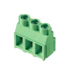 WEIDMULLER - Morsetto per circuito stampato, 630 V, 32 A, Passo in mm: 7.62, 6 mm², Numero di poli: 3, Collegamento a vite, Collegamento a saldare THT, 90°, Box
