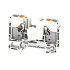WEIDMULLER - Morsetto PE, PUSH IN, bianco, 10 mm², 1000 V, Numero di collegamenti: 2, Numero di piani: 1, TS 35, V-0, Wemid