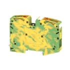 WEIDMULLER - Morsetto PE, PUSH IN, Verde/giallo, 35 mm², 1000 V, Numero di collegamenti: 2, Numero di piani: 1, TS 35, V-0, Wemid