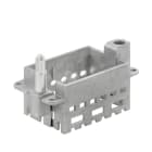 WEIDMULLER - Telaio per connettori industriali, Serie: ModuPlug, Dimensioni di installazione: 4, Numero di slot: 3, Pressofusione di zinco