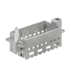 WEIDMULLER - Telaio per connettori industriali, Serie: ModuPlug, Dimensioni di installazione: 6, Numero di slot: 4, Pressofusione di zinco