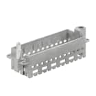 WEIDMULLER - Telaio per connettori industriali, Serie: ModuPlug, Dimensioni di installazione: 8, Numero di slot: 6, Pressofusione di zinco